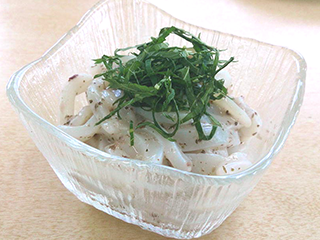 いかそうめん しそうめ和え